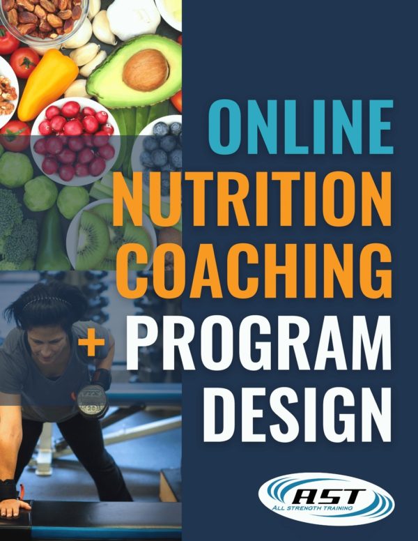 Online nutrition coaching and program design